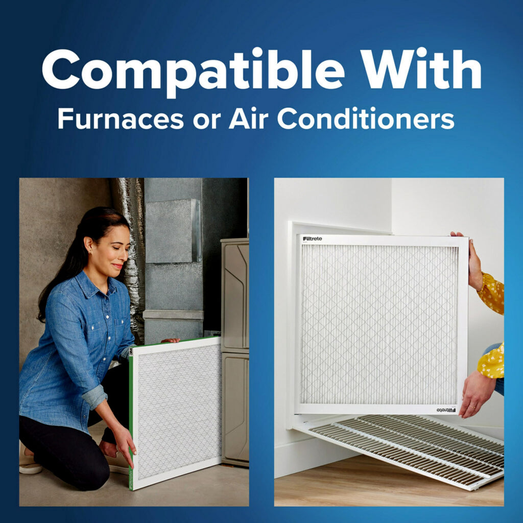 Filtrete 12x20x1 AC Furnace Air Filter, MPR 700, MERV 8, Tough on Pollen, Easy on Airflow, 3-Month Pleated 1-Inch Electrostatic Air Cleaning Filter, 6-Pack (Actual Size 11.81 x 19.81 x 0.81 in)