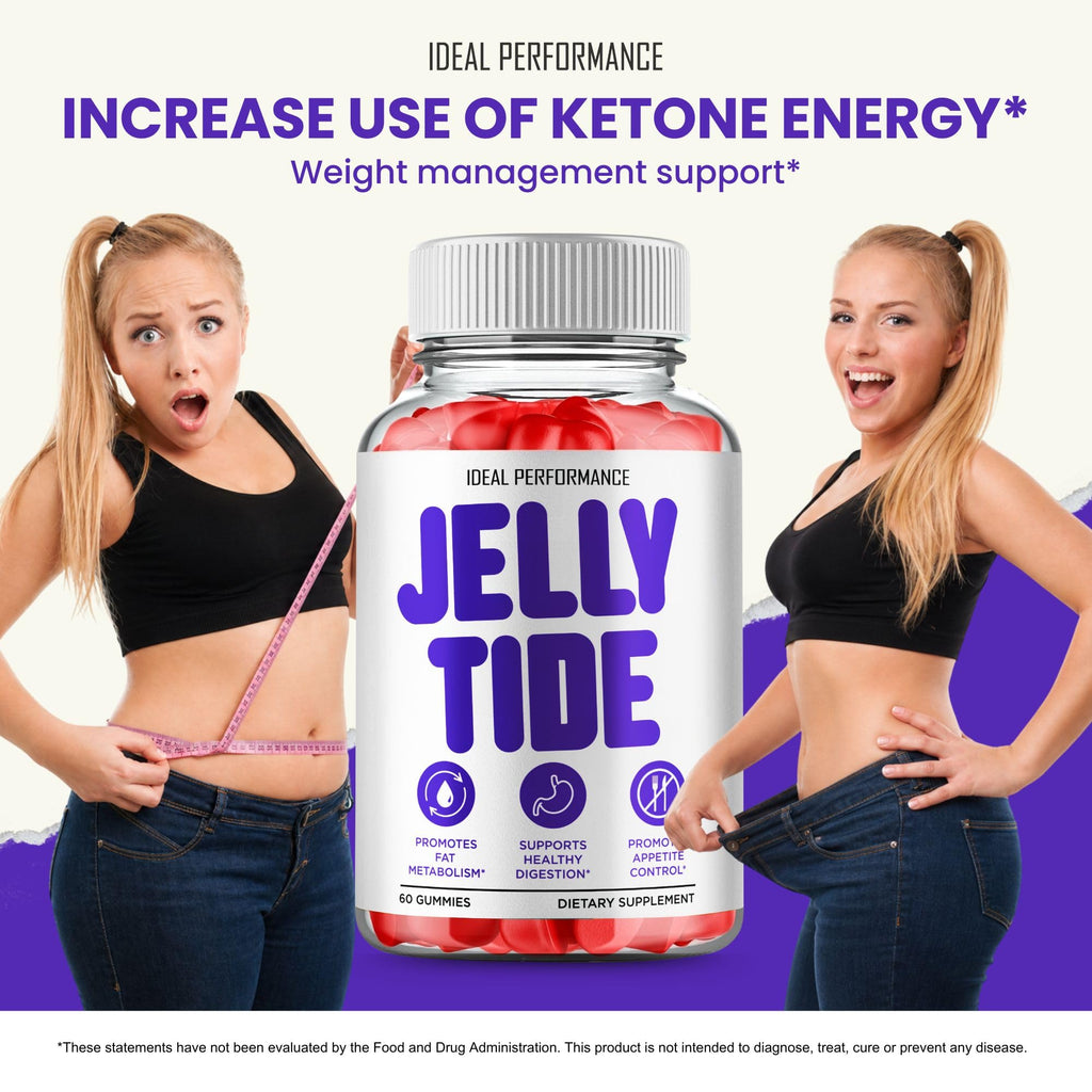 Jelly Tide Gummies Keto ACV, Jellytide ACV Supplement Gummies - Maximum Strength, Jelly Tide Keto+ ACV Gummys, All Natural Support Formula Keto+ACV Advanced Formula, Jellytide Reviews (2 Pack)