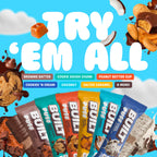 BUILT Bar Puff Protein Bars - Brownie Batter - 17g Protein Snack Bars with Collagen - Calorie Conscious & Gluten Free - 12 Count
