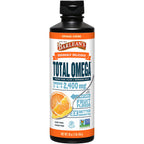Barlean's Total Omega 3 6 9 Liquid Fish Oil Supplement with Borage and Flaxseed Oil, Orange Crème, 2,400 mg of EPA, DHA and GLA Fatty Acids, 16 oz