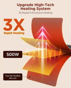FEPPO Food Warming Mat, Upgrade High-tech Heating System, Fast Full Surface Electric Warming Tray with 6 Level Adjustable Temperature and 6 Hours Timer, Roll Up Food Warmers for Parties Buffet