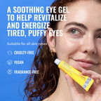 Good Molecules Yerba Mate Wake Up Eye Gel Pack 3 – 15 ml Each | Hydrating Under Eye Gel with Hyaluronic Acid & Caffeine for Dark Circles and Puffiness