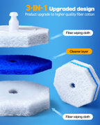 60 Pack Toilet Wand Refills Compatible with Clorox Toilet Brushes, Instant Foam Cleaning, Secure Lock No Slipping, Odor Neutralizing, Easy Snap-On Design