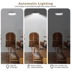 ANOTEK Rechargeable Motion Sensor Ceiling Light, 220LM 6000K Closet Light with USB Cable, 2000mAh Wireless LED Light for Stairway, Hallway, Pantry, Shower, Shed