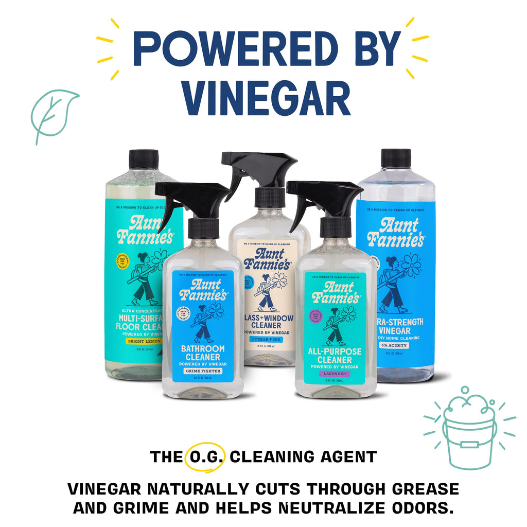 Aunt Fannie's Toilet Bowl Cleaner, Bleach-Free Cleaner Powered by Vinegar, Freshens and Removes Stains, Eucalyptus Scent, 24 fl oz, Pack of 6