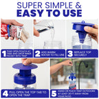 3 Fly Traps Outdoor Fly Trap for Patio with 6 Non-Toxic Dissolvable Bait Refills. Reusable Hanging Bug Catcher Killer for All Filth Flies for Outside Bug Control Yard Ranch. Hanging Chains Included.