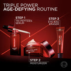 L'Oreal Paris Revitalift Triple Power Eye Bag Instant Eraser, Eye Tightener Treatment to Firm Bags, 0.5 oz + Sample