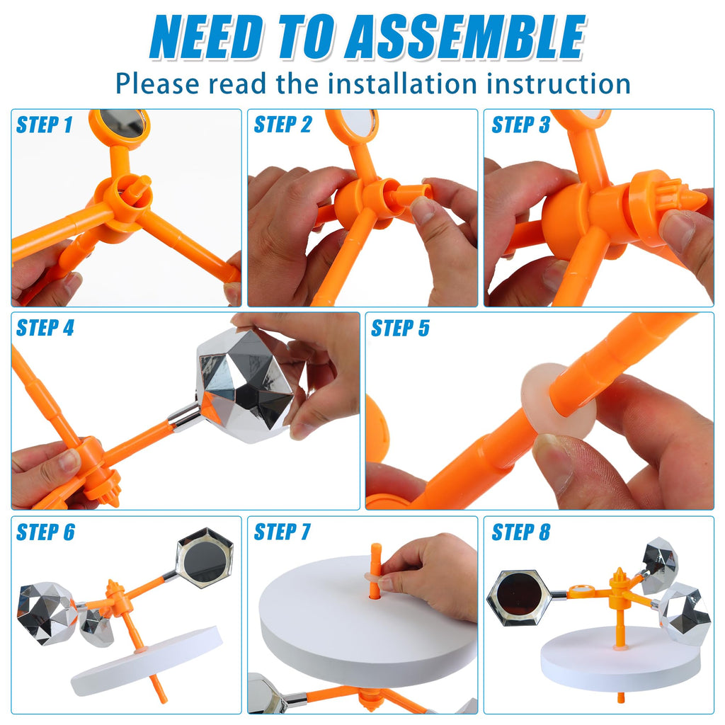 Mqiielle Duck Deterrent for Pool Floating Reflective Bird Scare Device, Automatic Swinging, Keep Birds Ducks Away from Your Backyard, Pool, Boat and Garden Roof