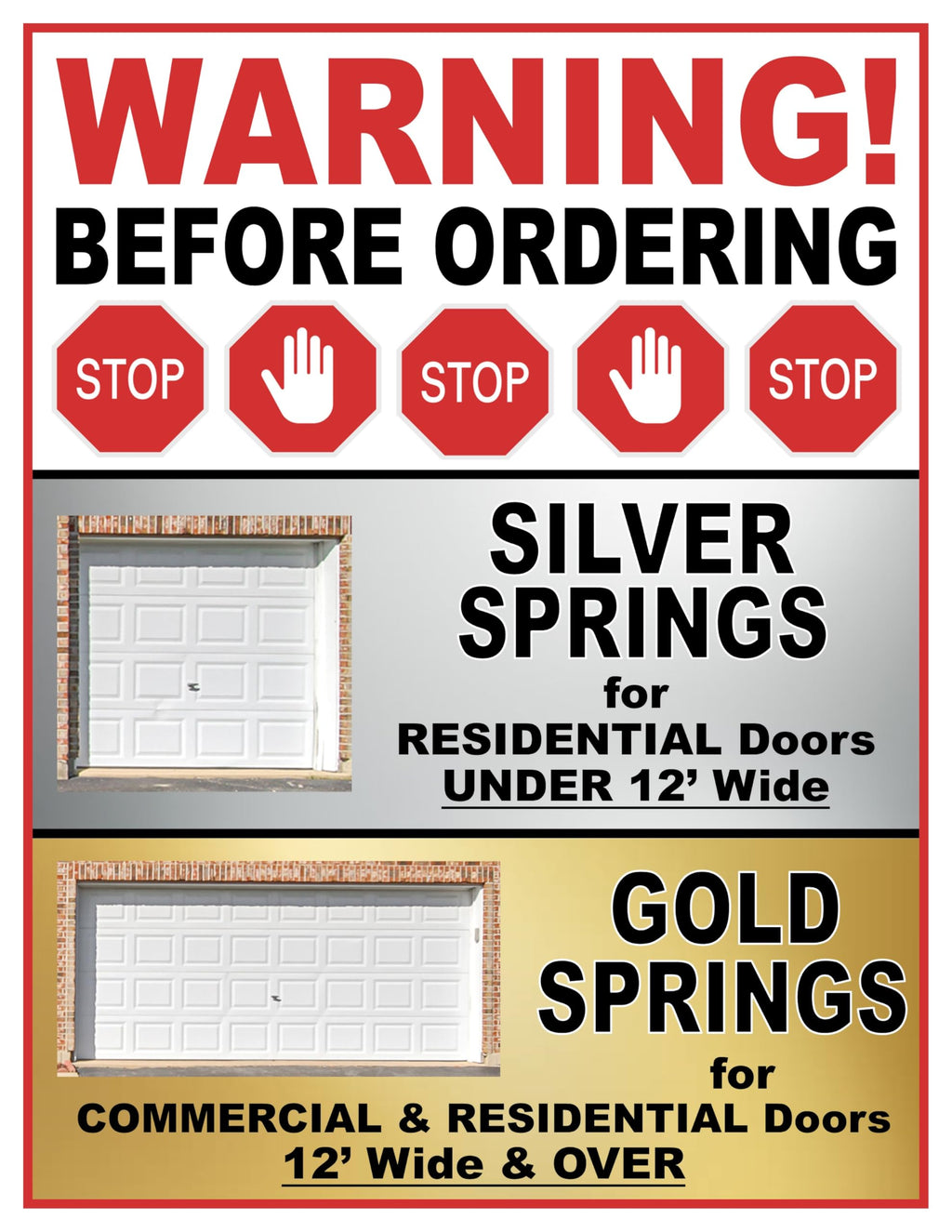 Energy Saving Garage Door Hinge - 4 Panel Doors Up to 12', MFG# R4416-40