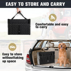 Extra Wide Stairs for Car - Foldable Dog Ramps for Large Dogs With Non-Slip Surface, Portable Steps for Cars, SUV, Truck, Support Up to 250 Lbs