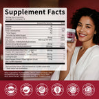 M inch Beet Root Gummies, Blood* Pressure Support & Nitric Oxide Booster, 8-in-1 Wellness Formula with Grape Seed, Coq10, Folic Acid, Vitamin C, B3 & B12, Sugar Free, Vegan, Pomegranate Flavor, 2 Pack