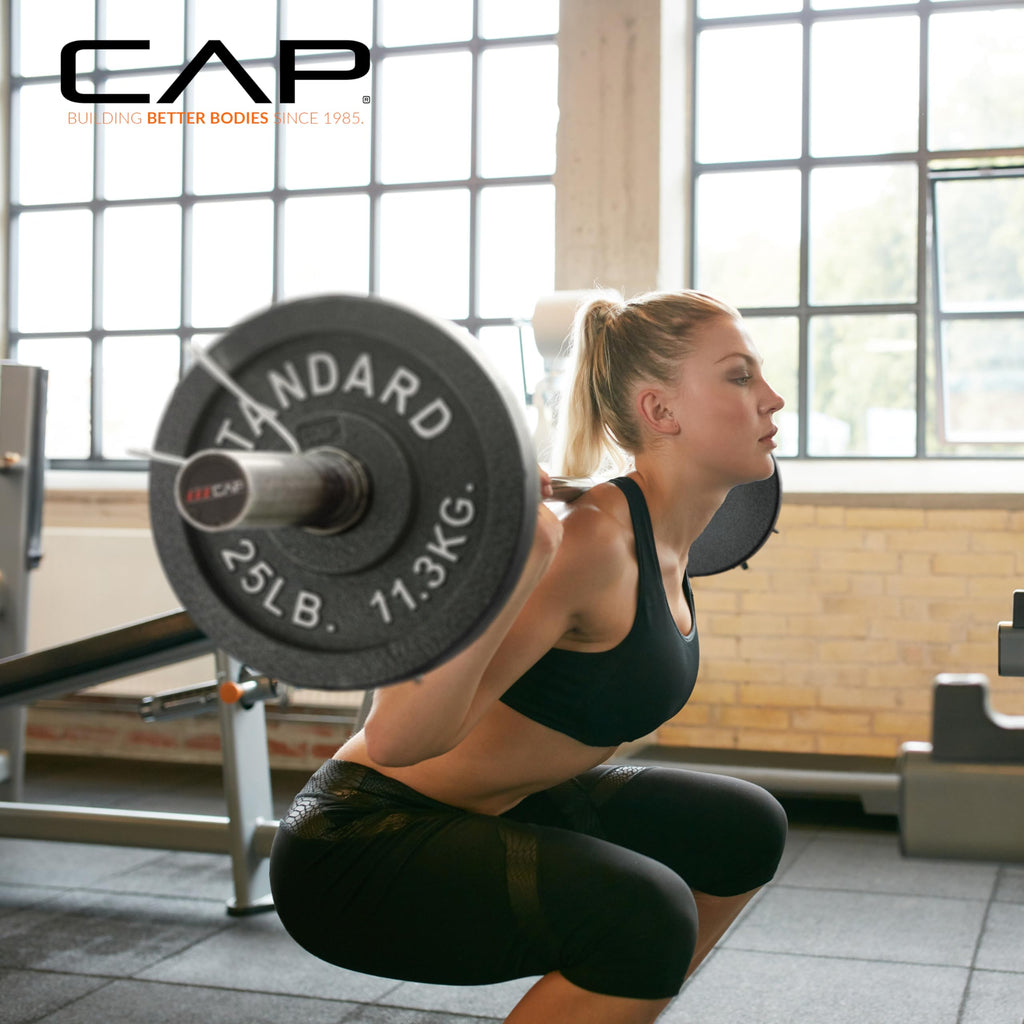 CAP Barbell Olympic 2-Inch Weight Plate, Gray, 2.5 LBS