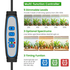 Wiaxulay 8in Grow Lights for Indoor Plants, Full Spectrum Plant Light Strip