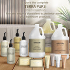 Terra Pure Spa Collection 1 Liter Body Wash Refill Bag For Soap Dispensers | Bulk Toiletries for Vacation Rentals, and Home Bathroom Showers | Green Tea Lemongrass | Single