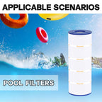 Wowreed Pool Filter Compatible with CCX1500RE, CC1500RE, X-Stream 150, PXST150, Jandy CS150, R0462300, Star-Clear Plus C1502, CX1520RE, PJANCS150, C-8414, FC-1287,150 sq. ft. Cartridge, 1 Pack