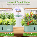 Hydroponics Growing System Indoor Garden: 12 Pods Herb Garden Kit Indoor with LED Grow Light Plant Germination Kit Aeroponic Healthy Fresh Herbs Vegetables Hydroponic Planter for Home Kitchen Office