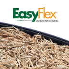 EasyFlex No-Dig Landscape Edging with BONUS Anchoring Spikes, 1.5 in. Tall Straight Top Plastic Garden Border, 100 Foot Kit, Black