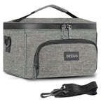 DEEGO Smell Proof Bag,Portable Smell Proof Box&Case, Compact Stash Box Odorless Travel Organizer Bag with Detachable Shoulder Strap Removable Dividers Gifts for Men