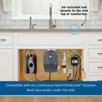 InSinkErator Garbage Disposal Air Switch Kit, Dual Outlet Sink Top Switch Button for All InSinkErator Food Waste Disposer Models, Satin Nickel STS-OOSN