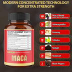 Maca Root Capsules - Supports Natural Health - Energy - Performance & Mood Supplement - Enhanced Blood Flow 3-Month Supply