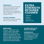 Retainer Cleanser Tablets Cleaner, Removes Odors Discoloration Stains and Plaque 2 Month Supply Denture Cleansers Retainers Mouth Guards Denture Bath Mint by M3