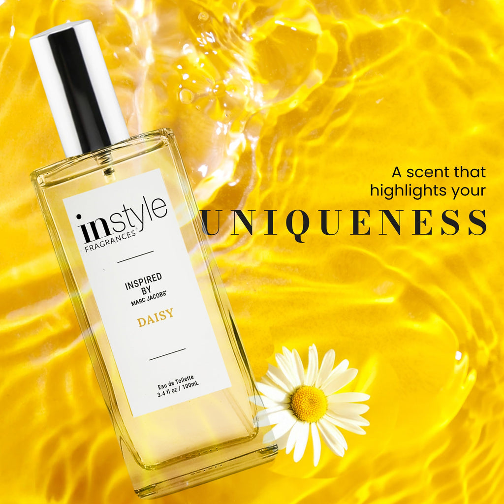Instyle Fragrances, Inspired by Marc Jacobs' Daisy, Women���s Eau de Toilette, CLEAN, Vegan, Paraben-Free, Never Tested on Animals, 3.4 Fluid Ounces