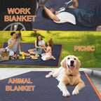 YMTLJHDSY 2 Pk Heavy-Duty Moving Blankets 72x80in with 1 Large Rubber Band