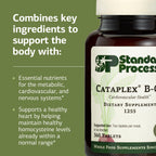 Standard Process Cataplex B-GF - Supports Nervous System Health - B Vitamins for Energy & Heart Support - Aids Energy During Physical Activity - Gluten-Free, Non-Soy & Non-Dairy - 360 Tablets