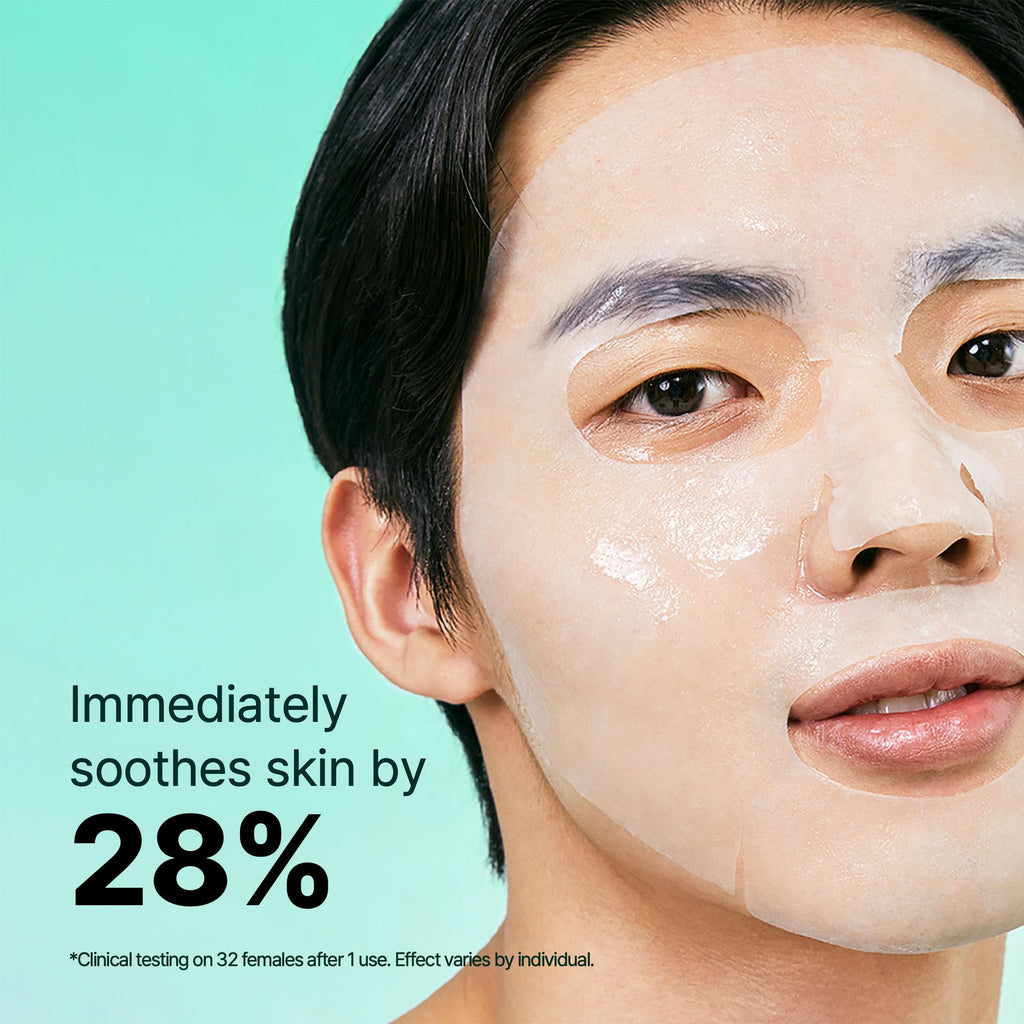 Dr.Jart+ Dermask Soothing Hydra Solution Korean Face Mask for Visibly Irritated Skin | Sheet Mask | Korean Skin Care, 5 Pack