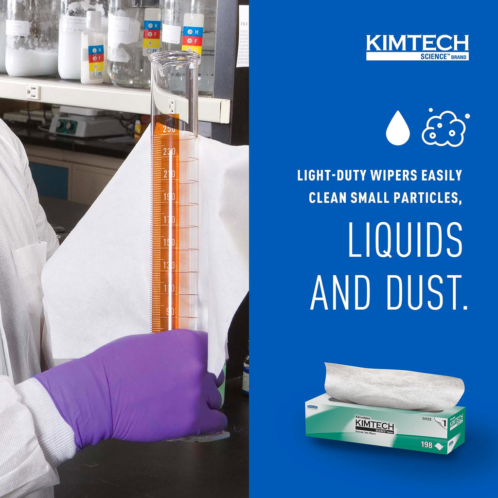 Kimtech Science Kimwipes Delicate Task Wipes, 15 Boxes x 198 Sheets (34133)