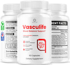 (2 Pack) Vasculife Capsules - Official Vascu Life Support Pills Advanced Formula With All Natural Ingredients, Premium Maximum Strength for Wellness & Overall Health Support, 120 Capsules for 2 Months