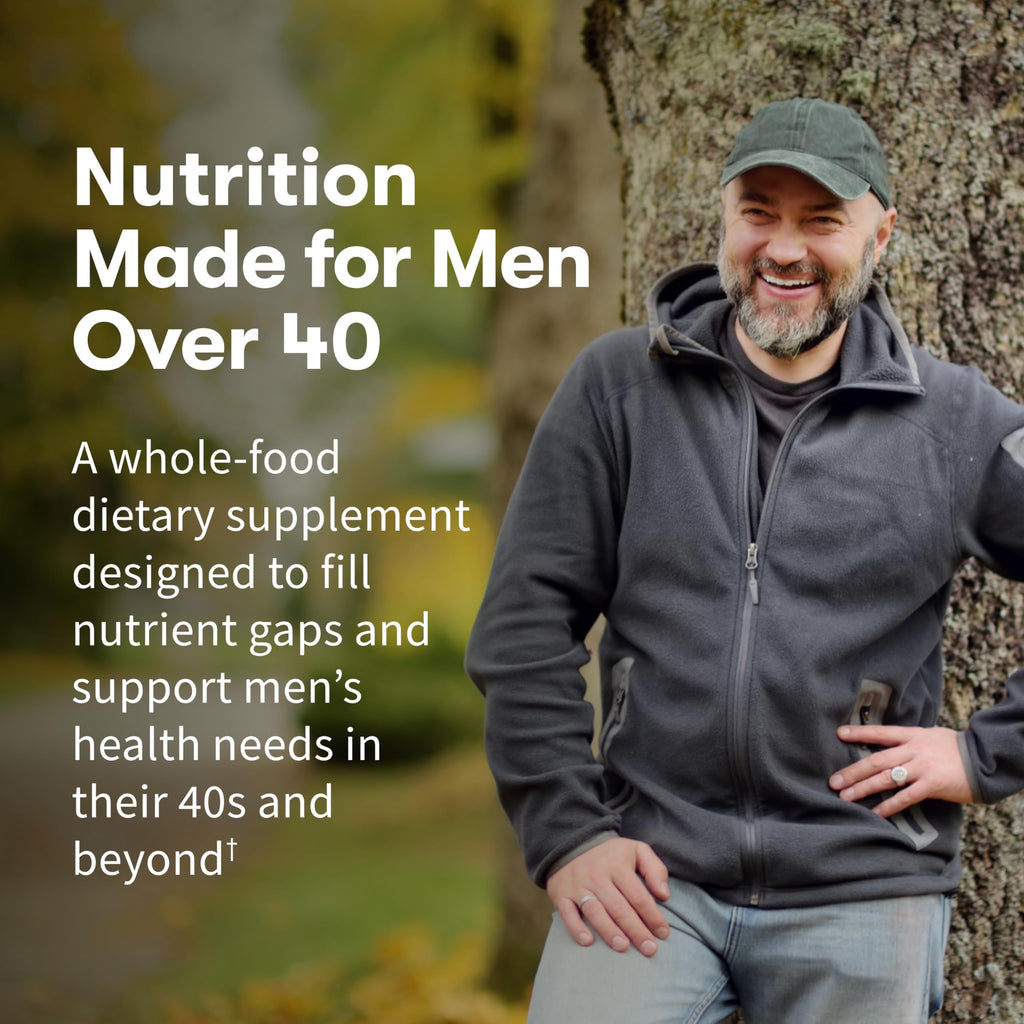 Garden of Life Organics Whole Food Multivitamin for Men 40+ 120 Tablets, Vegan Mens Multi for Health & Well-Being Certified Organic Whole Food Vitamins & Minerals for Men Over 40 Mens Vitamins