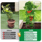 6 Pack Tomato Cages, 51.2in Tomato Plant Support Stakes Heavy-Duty, Garden Tomato Cages & Trellis for Climbing Vegetables, Tomatoes, Peppers, and Potted Plants(6)