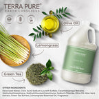 Terra Pure Hotel Hand & Body Wash Soap | Four Gallons | Designed to Refill Soap Dispensers (Set of 4)