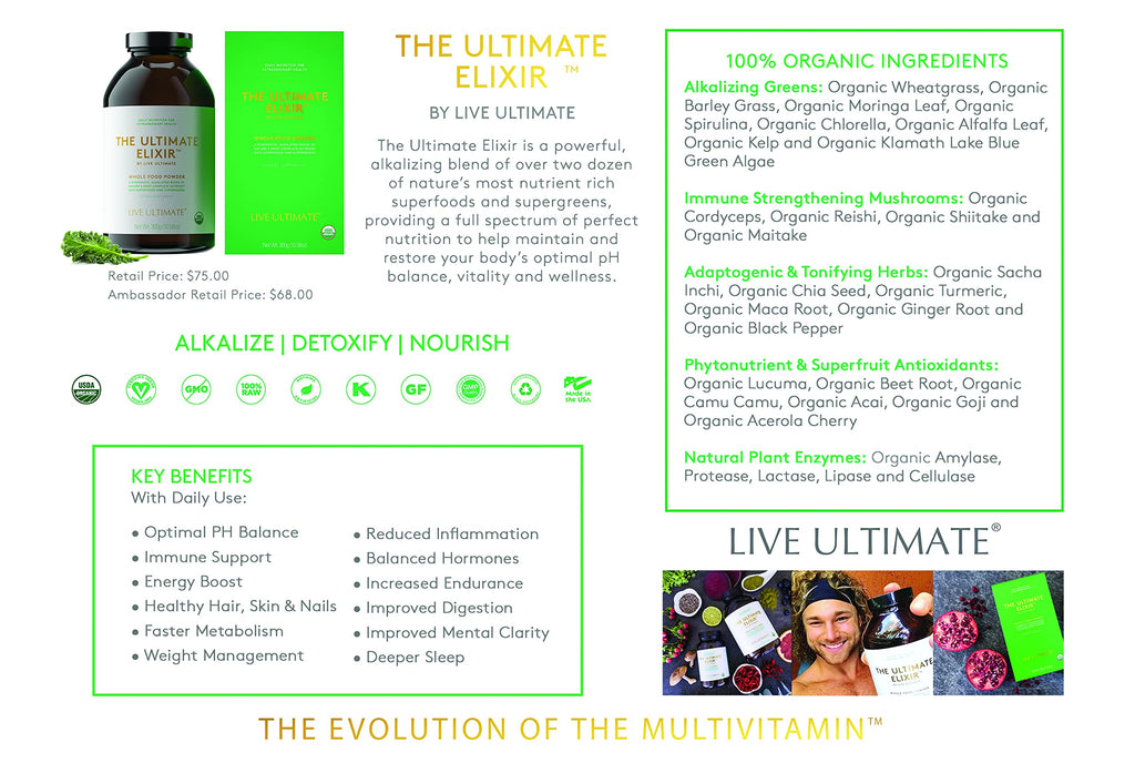 Live Ultimate The Ultimate Elixir 30 Day Supply Pouch