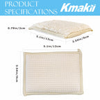 KMAKII Bamboo Kitchen Sponges,Dish Sponge,Super Absorbent Cleaning Sponges, Pack of 12