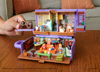 Polly Pocket Friends Compact Playset with 6 Character Dolls & 9 Accessories, Coffee Cup Exterior, Collectible Toy