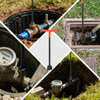 Rkiiqii 28 inch Professional Water Meter Key Shut off Tool, Sturdy Water Meter Keys, Wrench T-handle & U-Head for Curb Main and Water Meters, Underground Stop/Waste Valves
