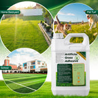 Threlaco 1 Gallon Turf Glue for Artificial Grass Artificial Turf Glue Tape Grass Paint Concentrate Carpet Green Adhesive for Synthetic Surfaces
