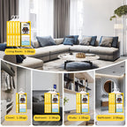 ZSZMFH 15 Pack Moisture Absorber & Max Odor Eliminator Hanging Bag, Charcoal Smell Remove Damp Musty Smell,Hanging Closet Dehumidifier Bags with 25g of Activated Charcoal (220g/pack) Yellow