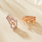 18K Gold Earrings for Women Trendy, Butterfly Earring for Women Gold Hoop Earring, Gold Butterfly Earrings Hypoallergenic Stud