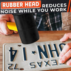 24 Oz Rubber Mallet Hammer for Woodworking, Flooring, Tiling, Camping and More - Rubber Hammer with Non-Slip Grip, Durable Ergonomic Handle and Anti-Vibrating Design for Furniture Assembly and Repairs