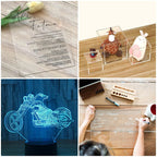 KAITELA Pack of 10 Clear Acrylic Sheets 12" x 16" Cast Plexiglass Panel 1/8" Thick (3mm) Transparent Plastic Board for Signage, Craft, Display Projects, Laser Cutting, Engraving