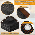 18ft Round Leaf Net Pool Cover for Above Ground Pools,Mesh Cover to Catching Leaves, Mesh Tarp with Grommets, Resistant Garden Sun Shade Netting(Only Cover)