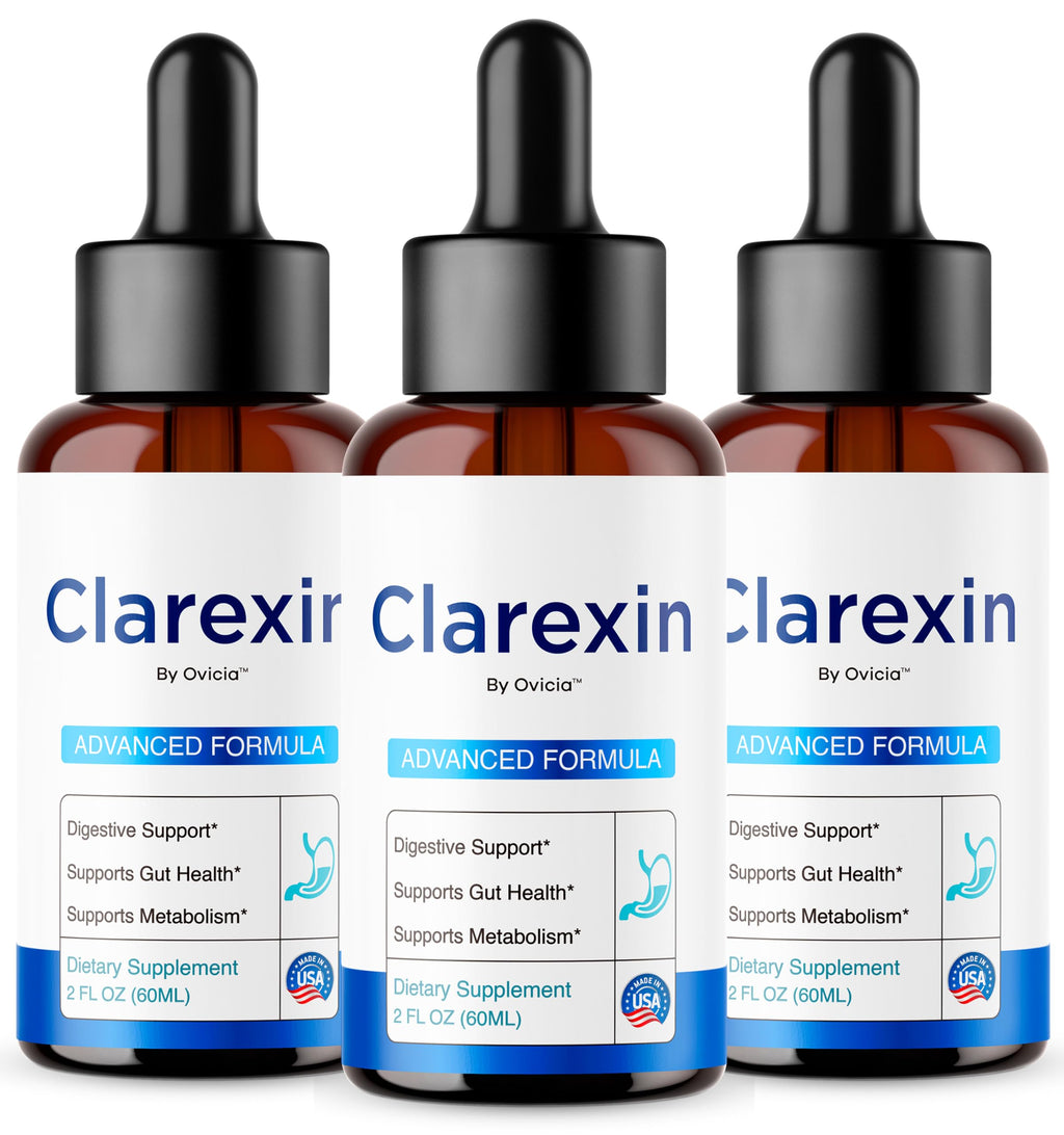 (3 Pack) Clarexin Liquid Drops - Official Clarexin Oral Liquid Advanced Premium Formula with All Natural Ingredients, Maximum Strength for Wellness & Overall Health Support, 3 Bottles for 3 Months