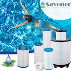 Savener® 6CH-502 PAS50SV-F2M Hot Tub Spa Filter Cartridge, Replaces PAS50SV-F2M, Unicel 6CH-502, Filbur FC-0311, M60506, AR50, AK-90161, Excel Filters XLS-604, 50 Sq. Ft, 2 Pack