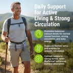 CRYSTAL PEAKS NUTRITION Vein & Artery Supplement - Blood Flow Supplement with Calcium - Blood Circulation Support for Men, Women - Circulation and Vein Support - 60 ct