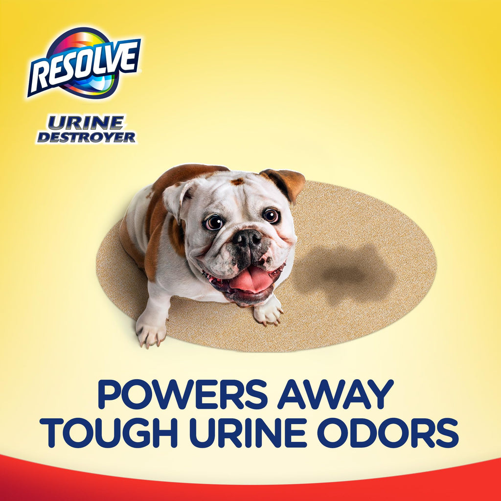 Resolve Urine Destroyer Carpet Cleaning Machine Formula, Safe for Bissell, Hoover & Rug Doctor, Carpet Cleaner, Carpet Cleaner Solution, 96 OZ