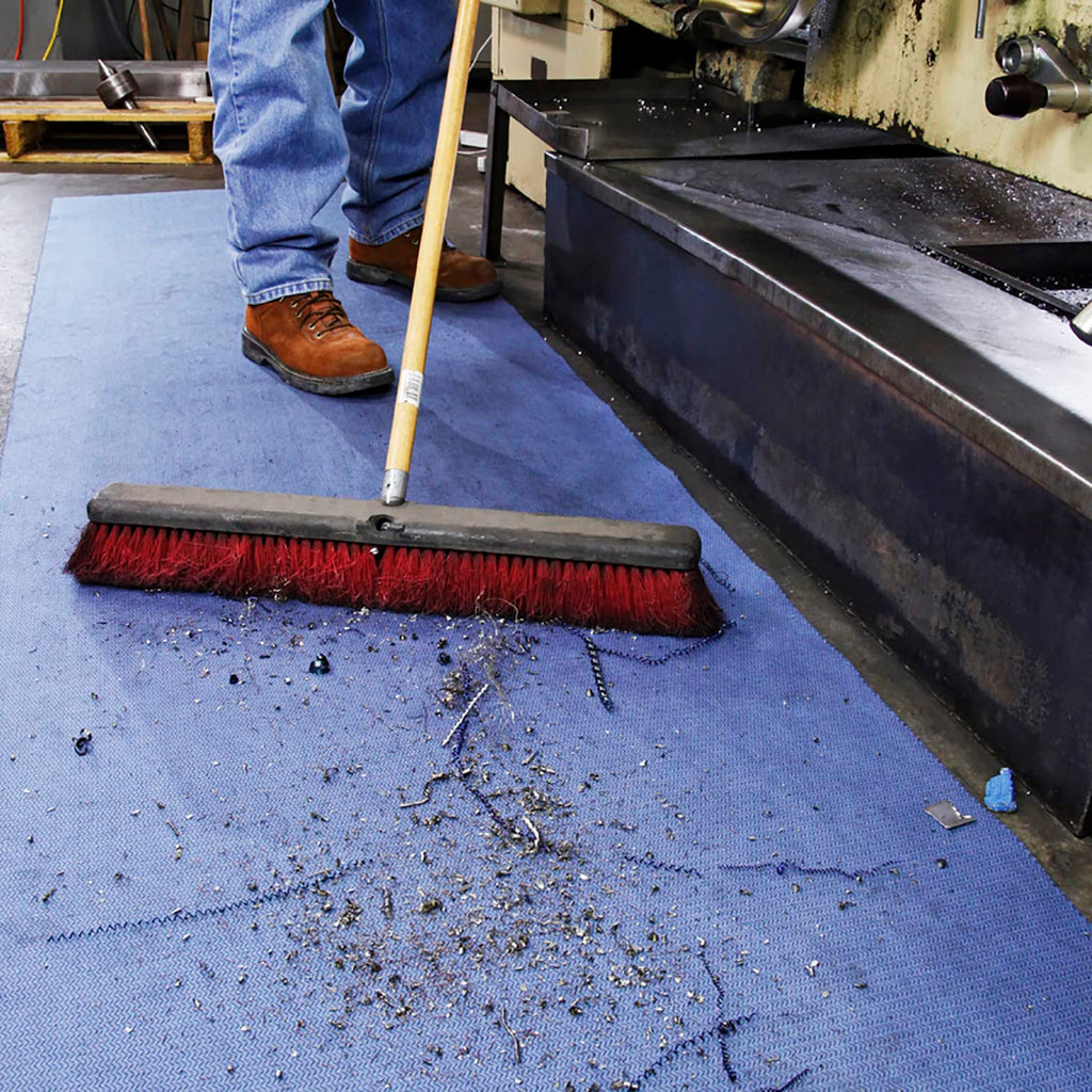 PIG Absorbent Adhesive-Backed Grippy Mat | Absorbs Up to 10.5 Gal Per Roll | 32" W x 100' L | MAT32100