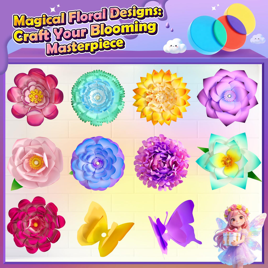 DIY Flower Craft Kits Magic Dyeing Florist Bouquet Maker Art Supplies Arts